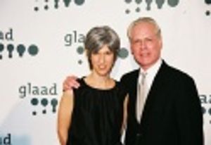 Lauren Zalaznick (President of Bravo TV) and Nominee Tim Gunn Photo