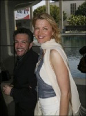 Eric Vetro and Lucy Lawless Photo