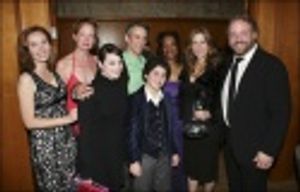 (L-R) Full Cast Marita Geraghty, Johanna Day, Emma Hunton, Bronson Pinchot, Hudson Th Photo