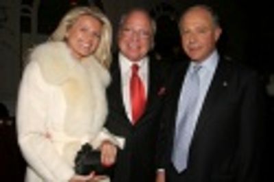 AADA Board Member, Michael Gardner (middle) with guest, and AADA Board Member Jolyon  Photo