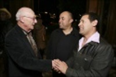 Castmember Alan Mandell with Culture Clash members Herbert Siguenza and Ric Salinas
 Photo