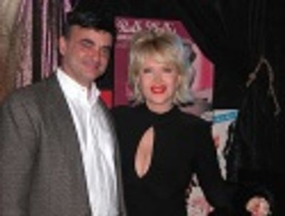 Gennifer Flowers, and Lawrence Leritz - producer and choreographer of BOOBS!  Photo