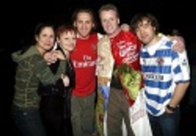 Stephanie J. Block, Linda Balgord, Marcus Chait, Brian O'Brien and Hadley Fraser Photo