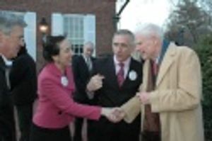 Kenneth Thorne- Chairman of the Board of Trustees, Diane Claussen, Mark S. Hoebee and Photo