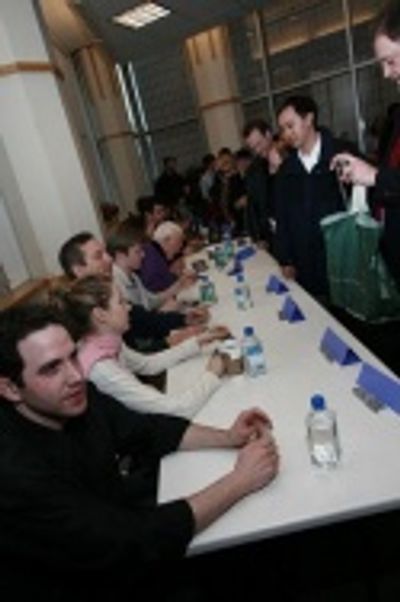 Santino Fontana, Sara Jean Ford, Martin Vidnovic, Douglas Ullman, Jr. and Tom Jones Photo