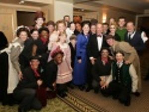 The cast of Mary Poppins with Michael Bloomberg at the annual Inner Circle Dinner Photo