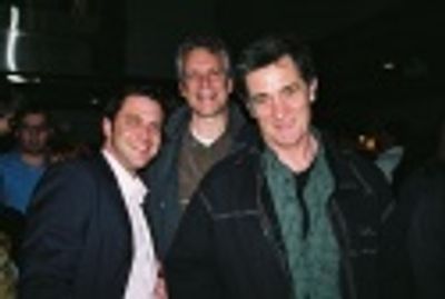 Raul Esparza, Rick Elice and Roger Rees Photo