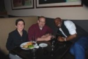 Asst. Production Manager Mimi Intagliata, Production Manager Doug Hosney and Samuel M Photo