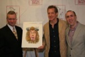 Max Klimavicius (Sardi's owner), Steve Blanchard and Robert Jess Roth Photo