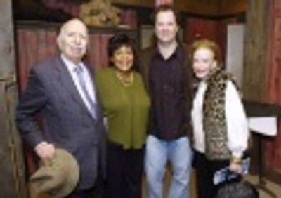â€œAll About Usâ€ actors Yvette Freeman and Shuler Hensley greet film produc Photo