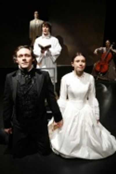 Christopher Oden and Hannah Cabell (foreground) with Jeffrey M. Bender, Matt Steiner  Photo