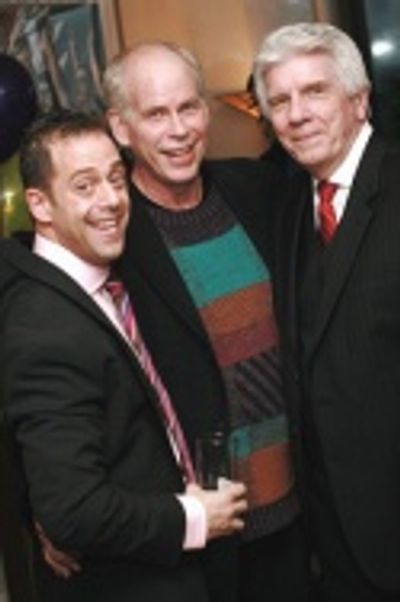 Bruce Robert Harris, Michael Hotopp (Set Designer for GayFest NYC) and Jack W. Batman Photo