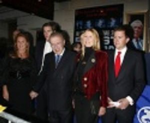 Sarah Ferguson, David Frost, Carina Frost and their son Miles Frost Photo