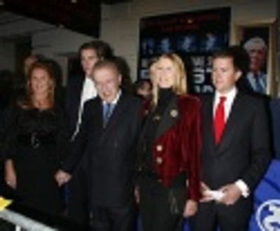 Sarah Ferguson, David Frost, Carina Frost and their son Miles Frost Photo