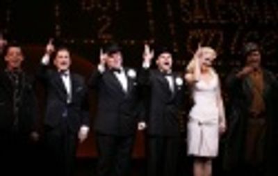 Brad Musgrove, Lee Roy Reams, John Treacy Egan, Hunter Foster, Angie Schworer and Bil Photo