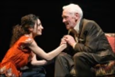 Annie Parisse and John Mahoney in 'Prelude to a Kiss' Photo