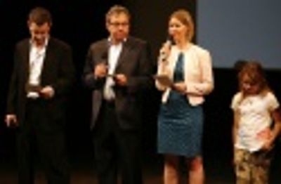 John Oliver, Lewis Black and Cynthia Nixon Photo
