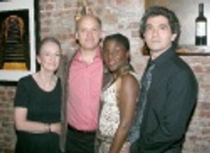 Cast of Spalding Gray: Stories Left to Tell: Kathleen Chalfant, Frank Wood, Hazelle G Photo