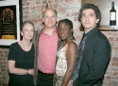 Cast of Spalding Gray: Stories Left to Tell: Kathleen Chalfant, Frank Wood, Hazelle G Photo