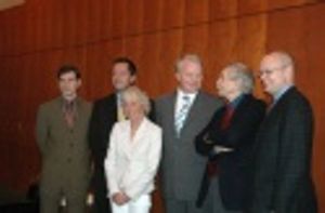 Ceremony attendees, with John Donatich, Francine Horn, John Austin Connolly, Edward A Photo