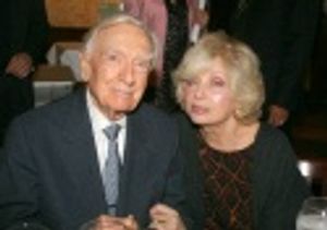 Walter Cronkite and opera singer Joanna Simon Photo