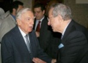 Mario Cuomo and Walter Cronkite Photo