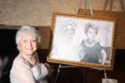 Celeste Holm and her Tony's DiNapoli portrait Photo