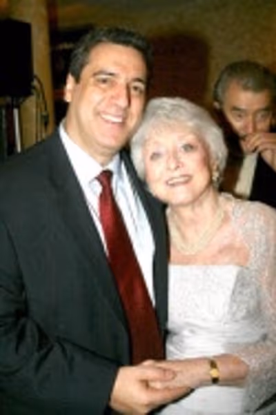 Frank Basile and Celeste Holm Photo