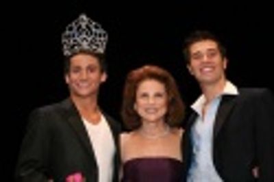 Frankie Grande, Tovah Feldshuh (Host) and Paul McGill (Runner-up) Photo