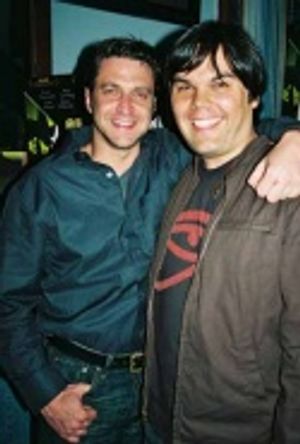 Raul Esparza and Robert Lopez Photo
