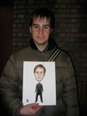 Blake Ginther with his Feuilly portrait Photo