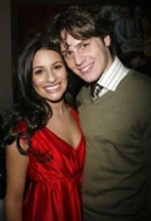 Lea Michele and Jonathan Groff Photo