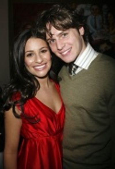 Lea Michele and Jonathan Groff Photo