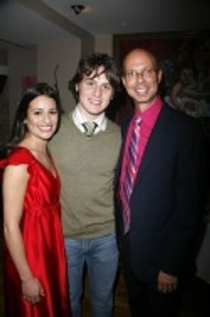 Lea Michele, Jonathan Groff, Richard Ridge Photo