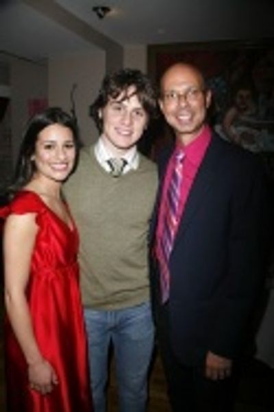 Lea Michele, Jonathan Groff, Richard Ridge Photo
