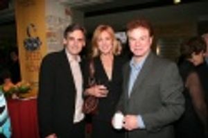 Geffen Artistic Director Randy Arney with Christine Lahti and Robert Wuhl Photo