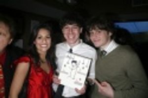 Lea Michele, John Gallagher, Jr. and Jonathan Groff Photo