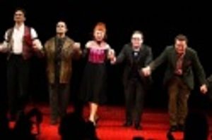 Graham Rowat, David Pittu, Donna Murphy, Michael Cerveris and John Scherer Photo