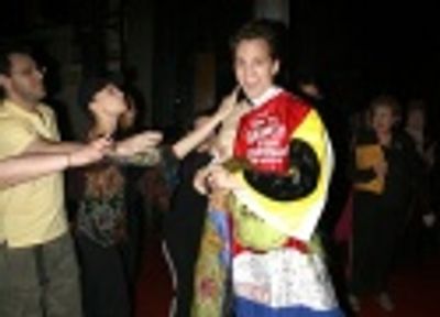 Graham Rowat with Donna Murphy and cast members Photo