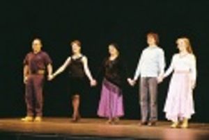  Curtain Call, Danny Burstein (One Man), Donna English (Mrs. Chasen), Estelle Parsons Photo