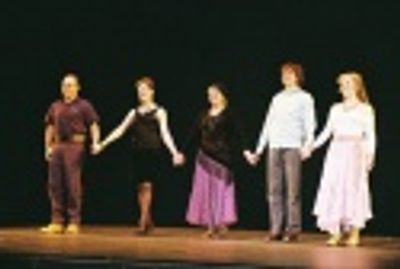  Curtain Call, Danny Burstein (One Man), Donna English (Mrs. Chasen), Estelle Parsons Photo