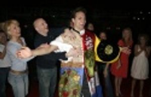 Graham Rowat with Michael Cerveris and cast members Photo