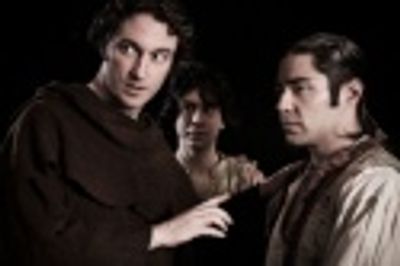 George Drance as Friar Laurence, Ronny Wasserstrom as Balthazar, and Noshir Dalal Photo