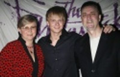 Anthony Fedorov with his parents Photo