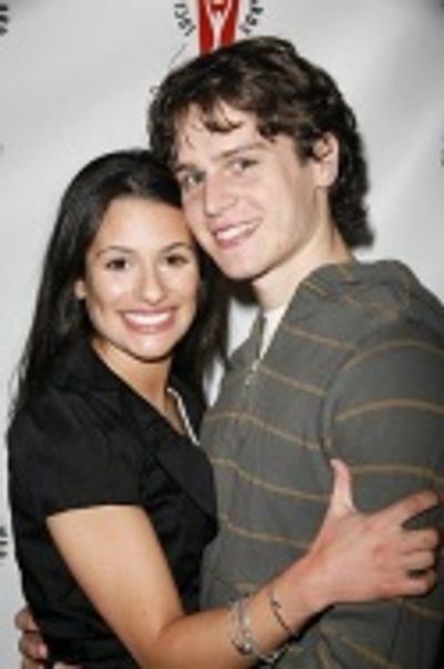Lea Michele and Jonathan Groff Photo