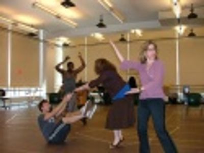 Curtis Holbrook, Andre Ward, Mary Testa and Jackie Hoffman Photo