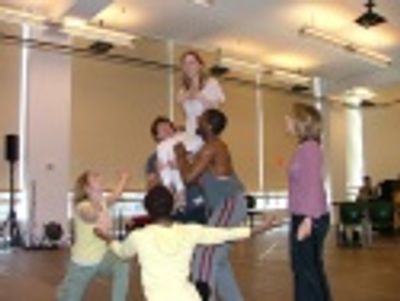 Kerry Butler, with Anika Larsen, Kenita R. Miller, Curtis Holbrook, Andre Ward and Ja Photo