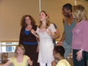 Anika Larsen, Mary Testa, Kerry Butler, Andre Ward, Kenita R. Miller and Jackie Hoffm Photo