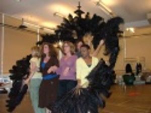 Mary Testa and Jackie Hoffman with ensemble Photo