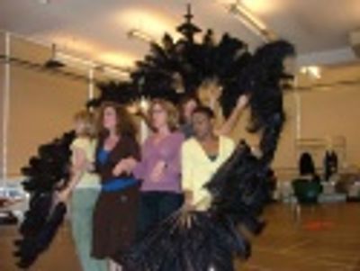 Mary Testa and Jackie Hoffman with ensemble Photo